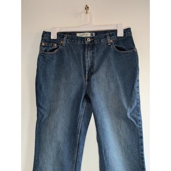 Gap Jeans Bootcut Women's Size 14 Vintage Y2K High Rise Dark Wash 34x30 - Picture 3 of 8